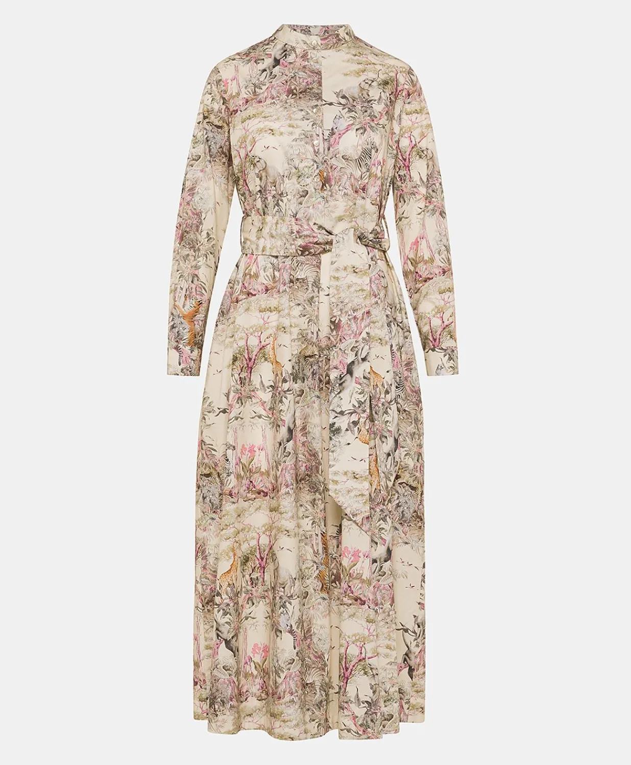 Robe En Popeline Lorina - Multicolore Creme Femmes Vêtements