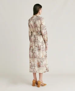 Robe En Popeline Lorina - Multicolore Creme Femmes Vêtements