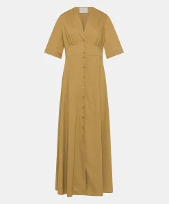Clearance Robe En Popeline Martinella - Sable Femmes Vêtements