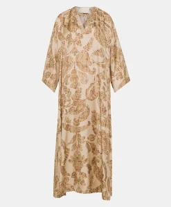 Best Robe Faro En Serge De Soie - Poudre Multicolore Femmes Vêtements