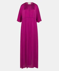 Online Robe Ginevra En Soie Unie - Cyclamen Femmes Vêtements