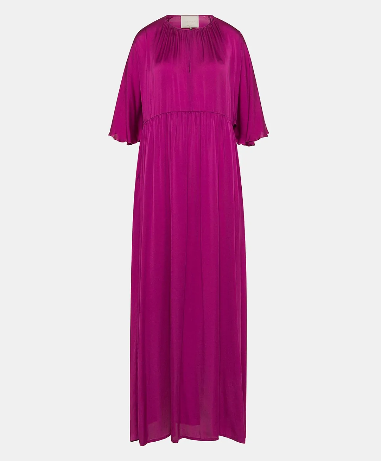 Online Robe Ginevra En Soie Unie - Cyclamen Femmes Vêtements