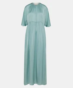 Discount Robe Ginevra En Soie Unie - Ceruleen Femmes Vêtements