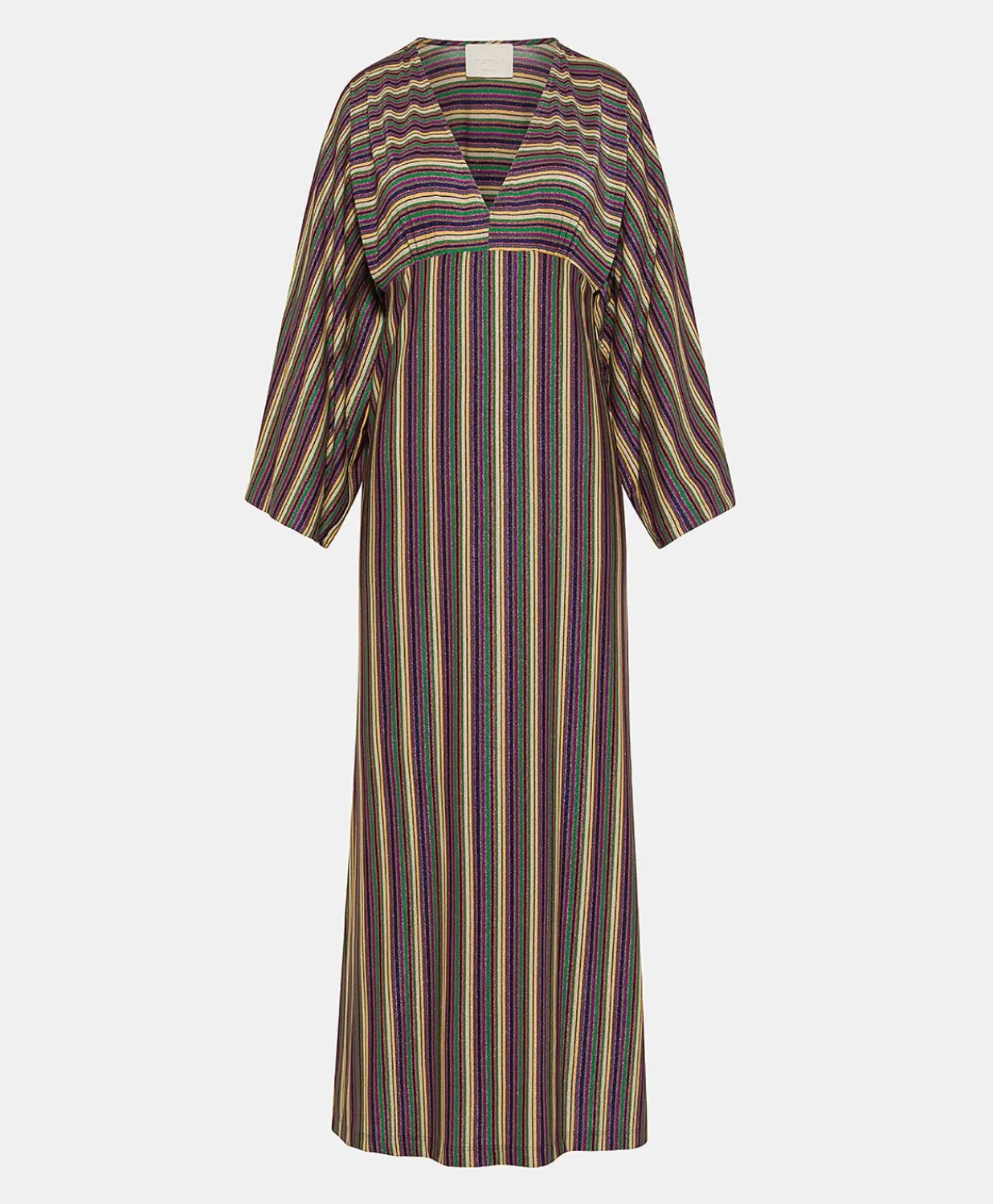 Best Robe Margarida En Jersey Lurex Raye - Vert Multicolore Femmes Vêtements