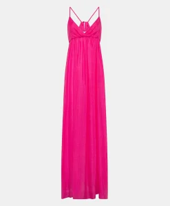 Online Robe Marisol Cupro Jacquard - Fuchsia Femmes Vêtements