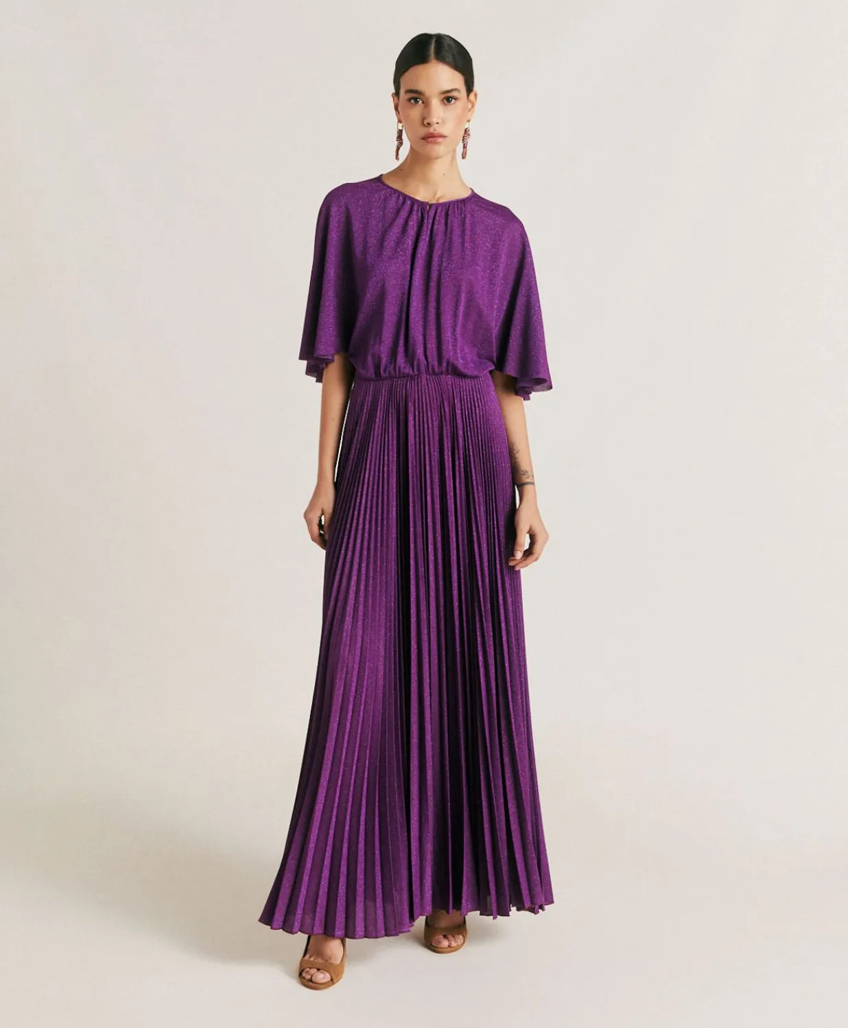 New Robe Paradisu En Jersey Lurex - Cyclamen Femmes Vêtements
