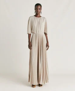 New Robe Paradisu En Jersey Lurex - Sable Femmes Vêtements