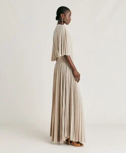 New Robe Paradisu En Jersey Lurex - Sable Femmes Vêtements