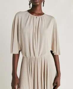 New Robe Paradisu En Jersey Lurex - Sable Femmes Vêtements