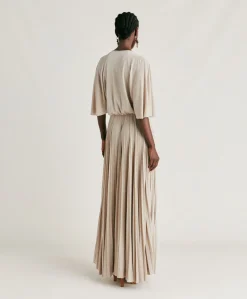 New Robe Paradisu En Jersey Lurex - Sable Femmes Vêtements