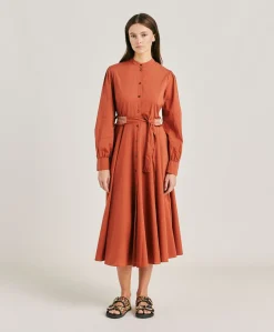 Online Robe Sinzias Avec Voile De Coton - Coccio Femmes Vêtements