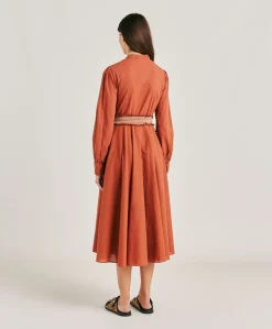 Online Robe Sinzias Avec Voile De Coton - Coccio Femmes Vêtements