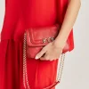 Sale Sac En Cuir Mimi Flore - Rouge Femmes Sacs Et Pochettes