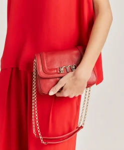Sale Sac En Cuir Mimi Flore - Rouge Femmes Sacs Et Pochettes