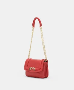 Sale Sac En Cuir Mimi Flore - Rouge Femmes Sacs Et Pochettes