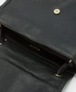 Sale Sac Flore En Cuir - Noir Femmes Sacs Et Pochettes