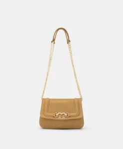Online Sac Mimi Flore En Cuir Lame - Caramel Femmes Sacs Et Pochettes