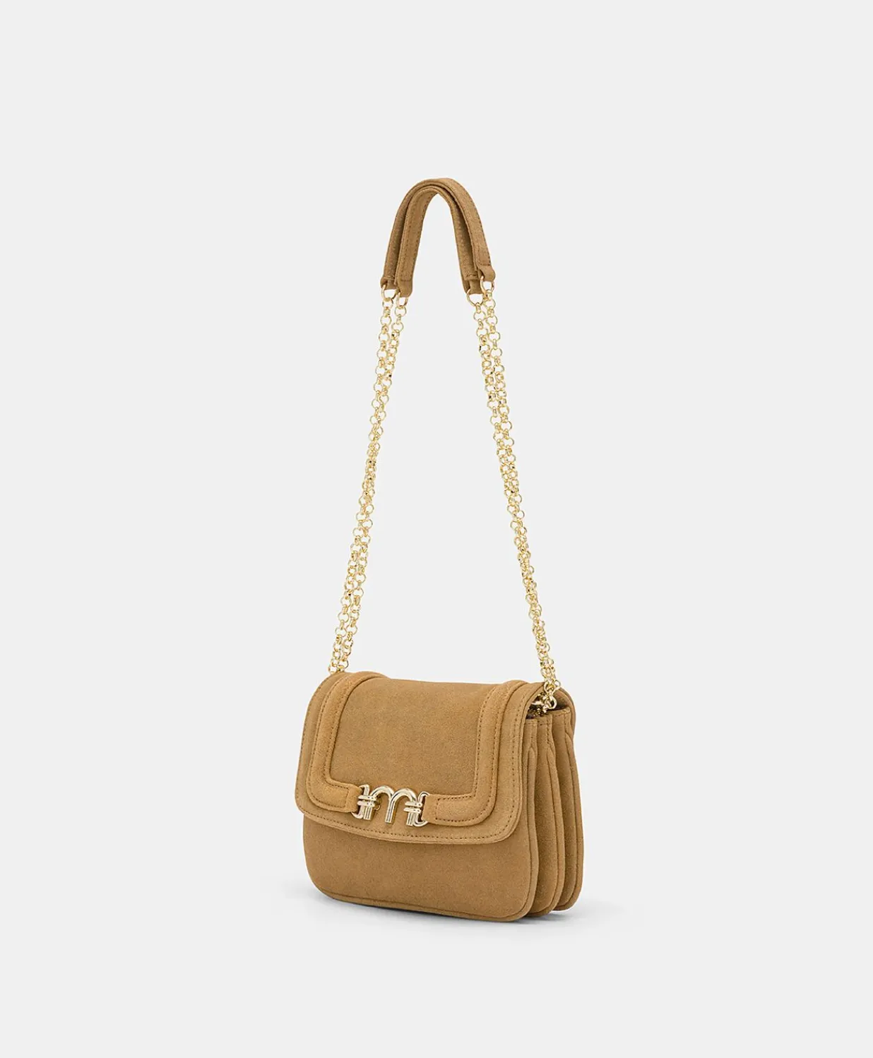 Online Sac Mimi Flore En Cuir Lame - Caramel Femmes Sacs Et Pochettes