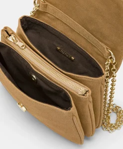 Online Sac Mimi Flore En Cuir Lame - Caramel Femmes Sacs Et Pochettes