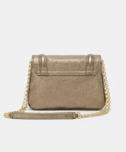 Best Sac Mimi Flore En Cuir Lame - Gunmetal Femmes Sacs Et Pochettes