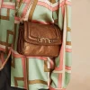 Sale Sac Mimi Flore En Cuir Lame - Bronze Femmes Sacs Et Pochettes