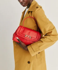 Discount Sac Petit Flore En Cuir - Rouge Femmes Sacs Et Pochettes