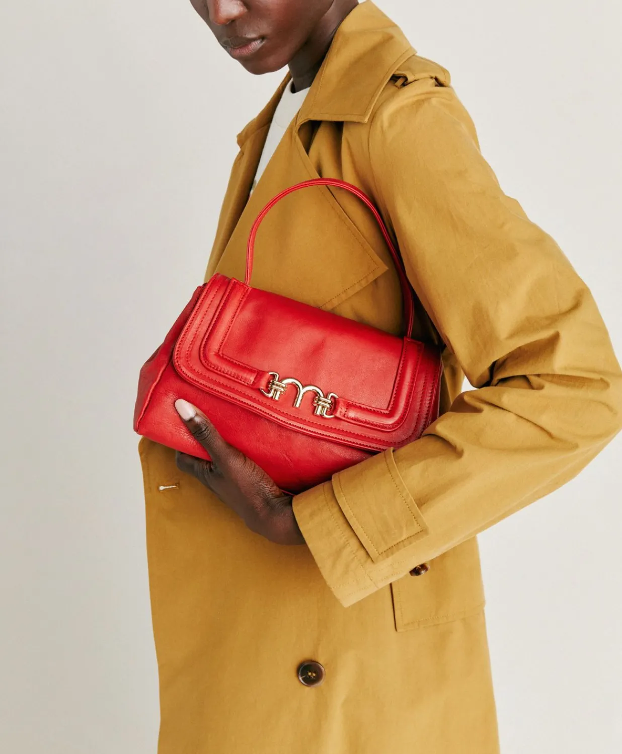 Discount Sac Petit Flore En Cuir - Rouge Femmes Sacs Et Pochettes