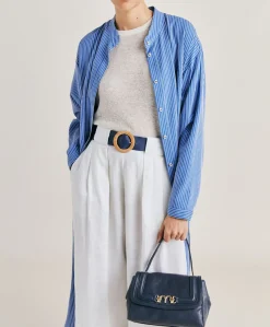 Discount Sac Petit Flore En Cuir - Bleu Femmes Sacs Et Pochettes