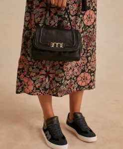 New Sac Petit Flore En Cuir - Noir Femmes Sacs Et Pochettes