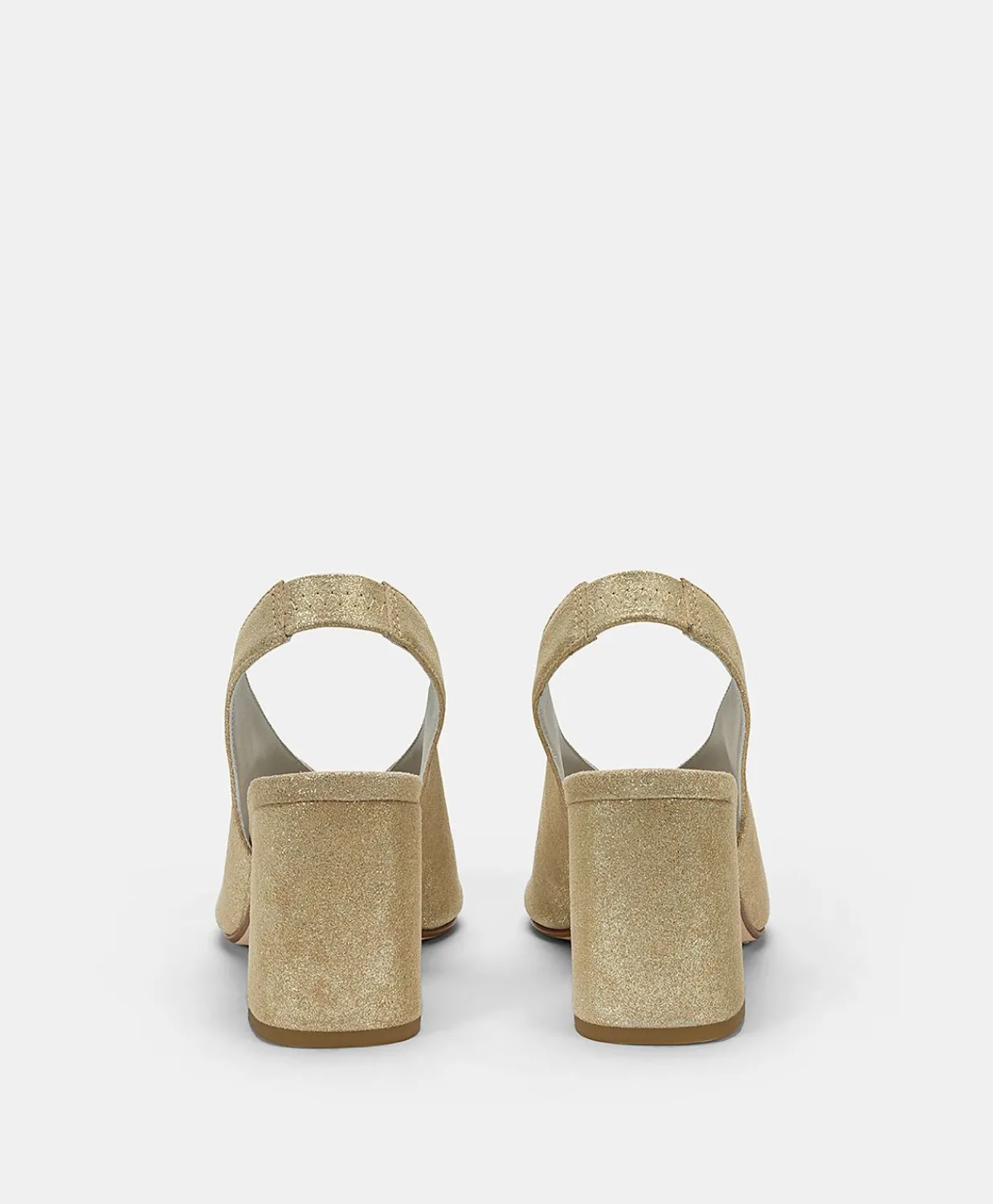 Hot Sandales Clover En Cuir Lame - Or Clair Femmes Chaussures