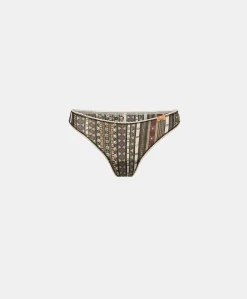 Discount Slip Nylon Imprime Arca - Multicolore Noir Femmes Slips