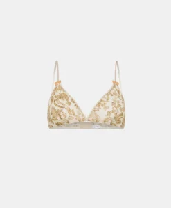 Best Soutien-Gorge En Nylon Imprime Amethist - Creme / Multicolore Femmes Bras