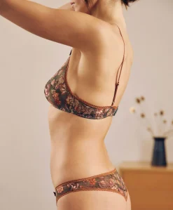 Best Soutien-Gorge En Nylon Imprime Amethist - Army Multicolor Femmes Bras