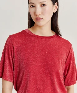 Clearance Thirty Iora En Jersey Lurex - Magenta Femmes T-Shirts Et Hauts