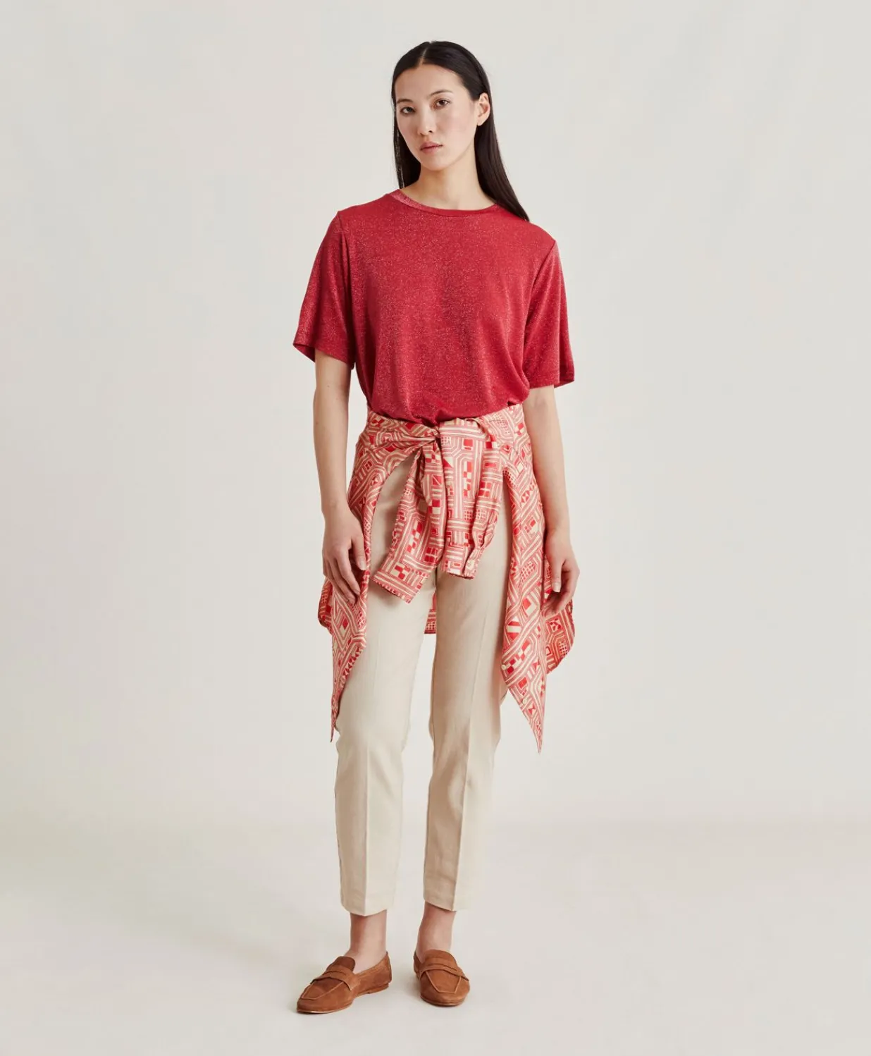 Clearance Thirty Iora En Jersey Lurex - Magenta Femmes T-Shirts Et Hauts