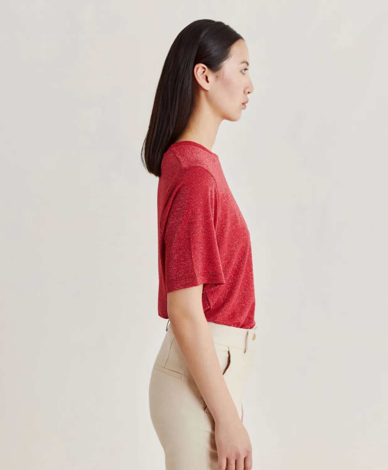 Clearance Thirty Iora En Jersey Lurex - Magenta Femmes T-Shirts Et Hauts