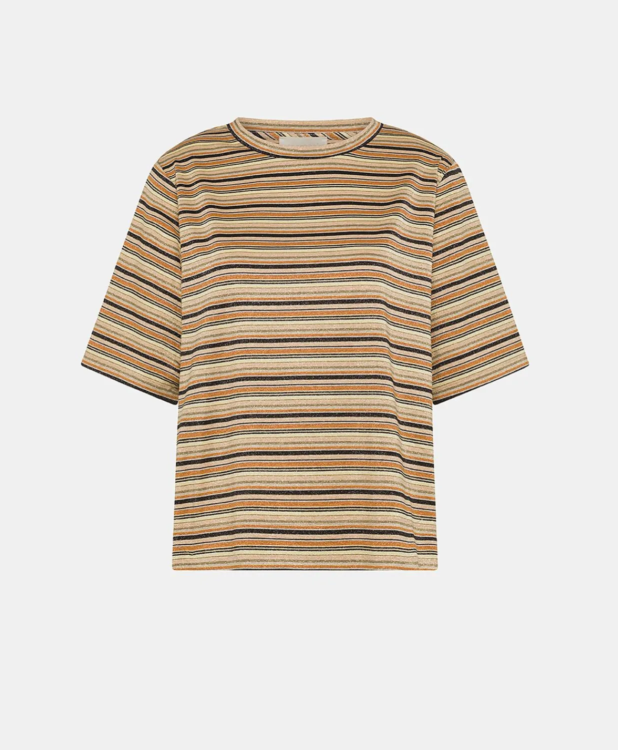 Clearance Thirty Iora En Jersey Lurex Raye - Rouille Multicolore Femmes T-Shirts Et Hauts