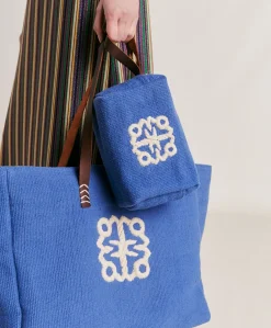 Discount Trousse Maquillage Pira En Toile Avec Broderie - Bluette Femmes Sacs Et Pochettes