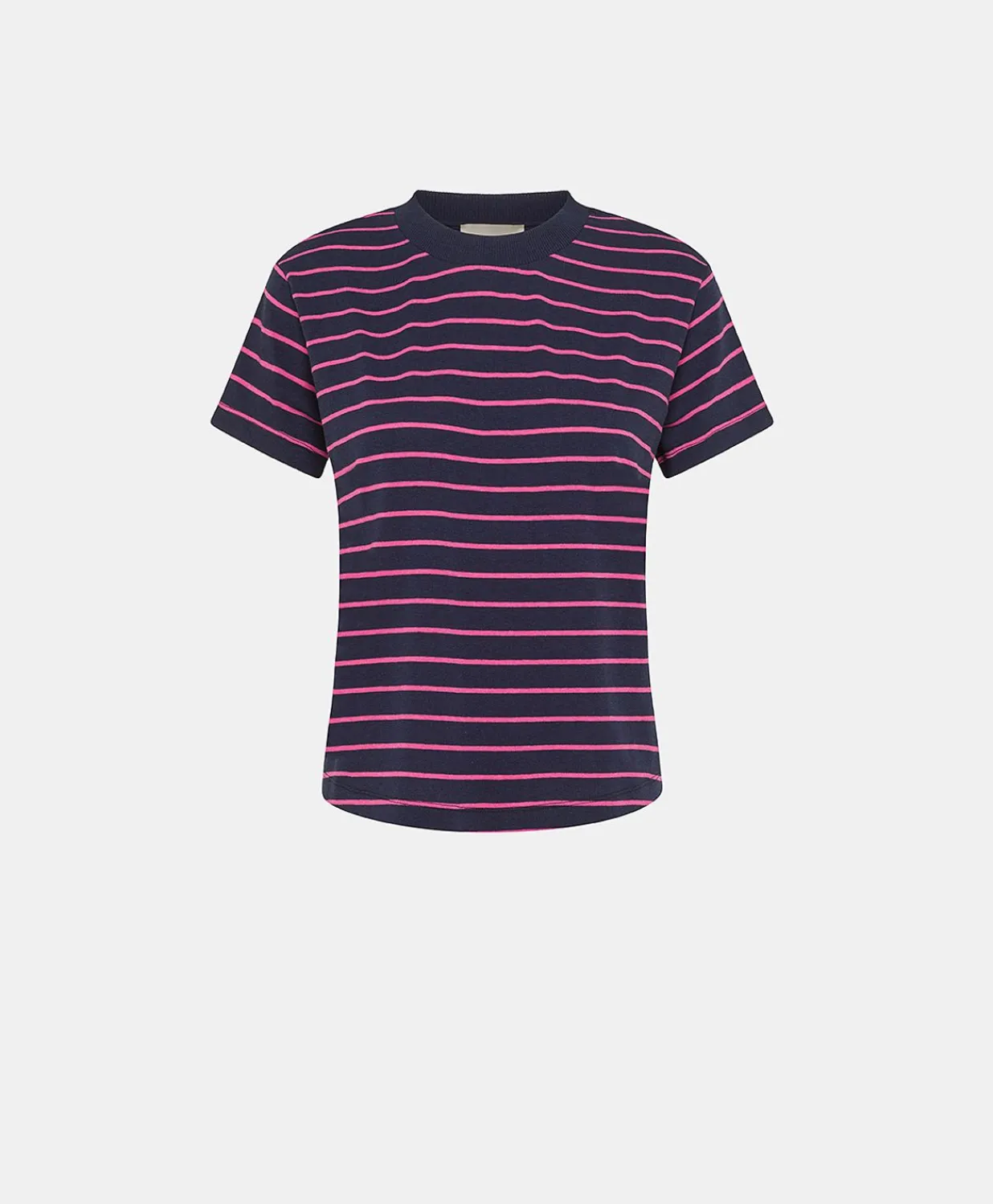 Clearance T-Shirt En Jersey Raye Lottie - Fuchsia/Bleu Femmes T-Shirts Et Hauts