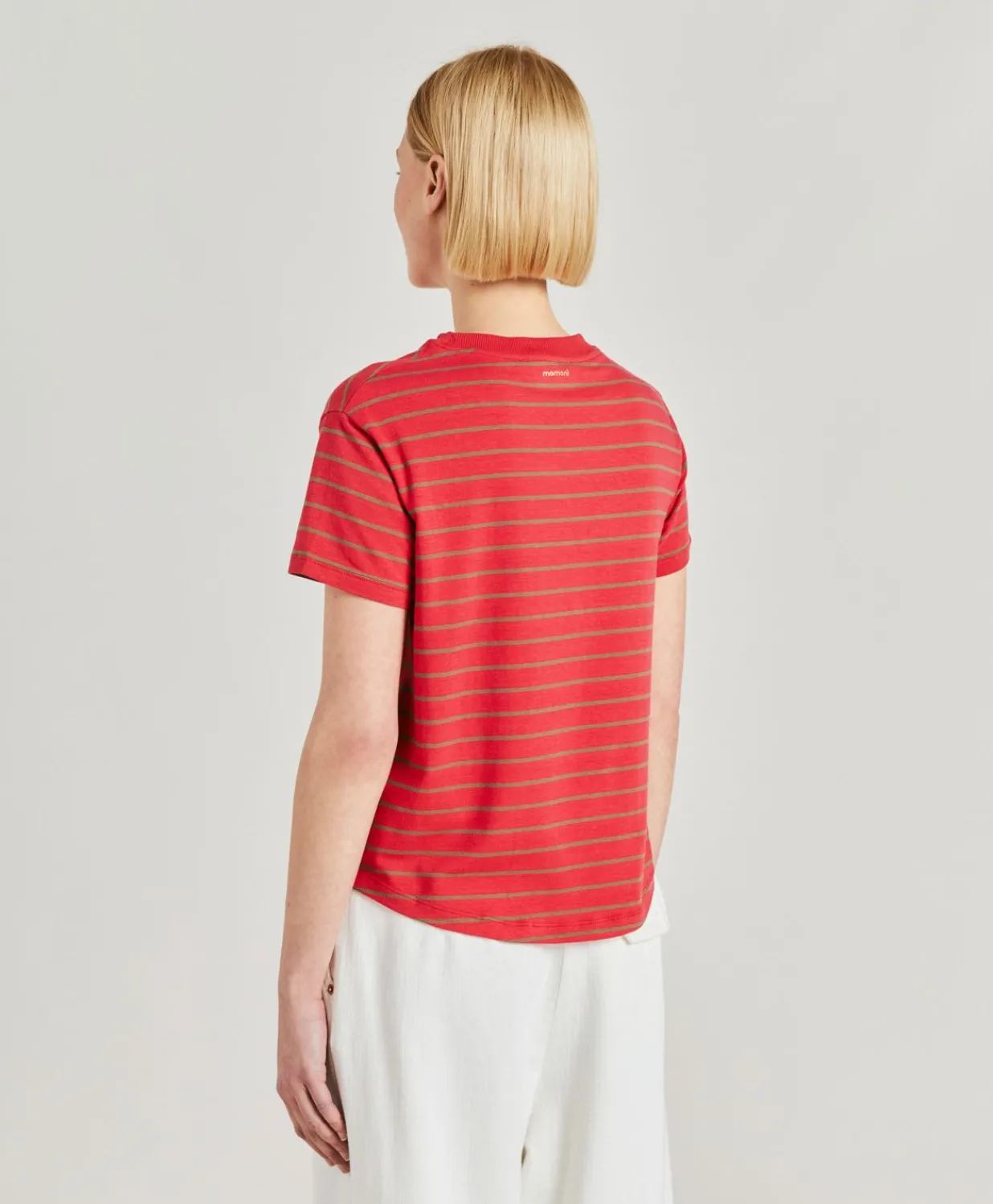 Clearance T-Shirt En Jersey Raye Lottie - Rouge/Tabac Femmes T-Shirts Et Hauts