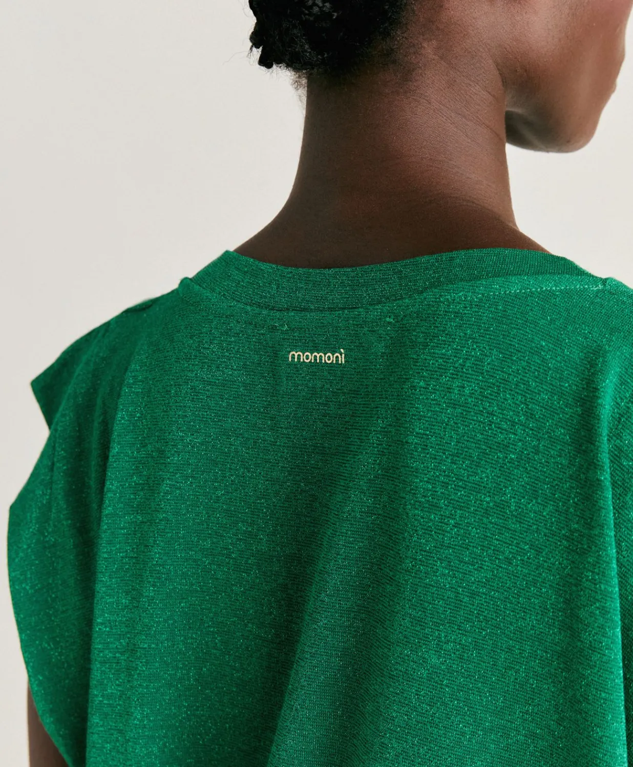 Outlet Tshirt Enna Lurex Jersey - Emeraude Femmes T-Shirts Et Hauts
