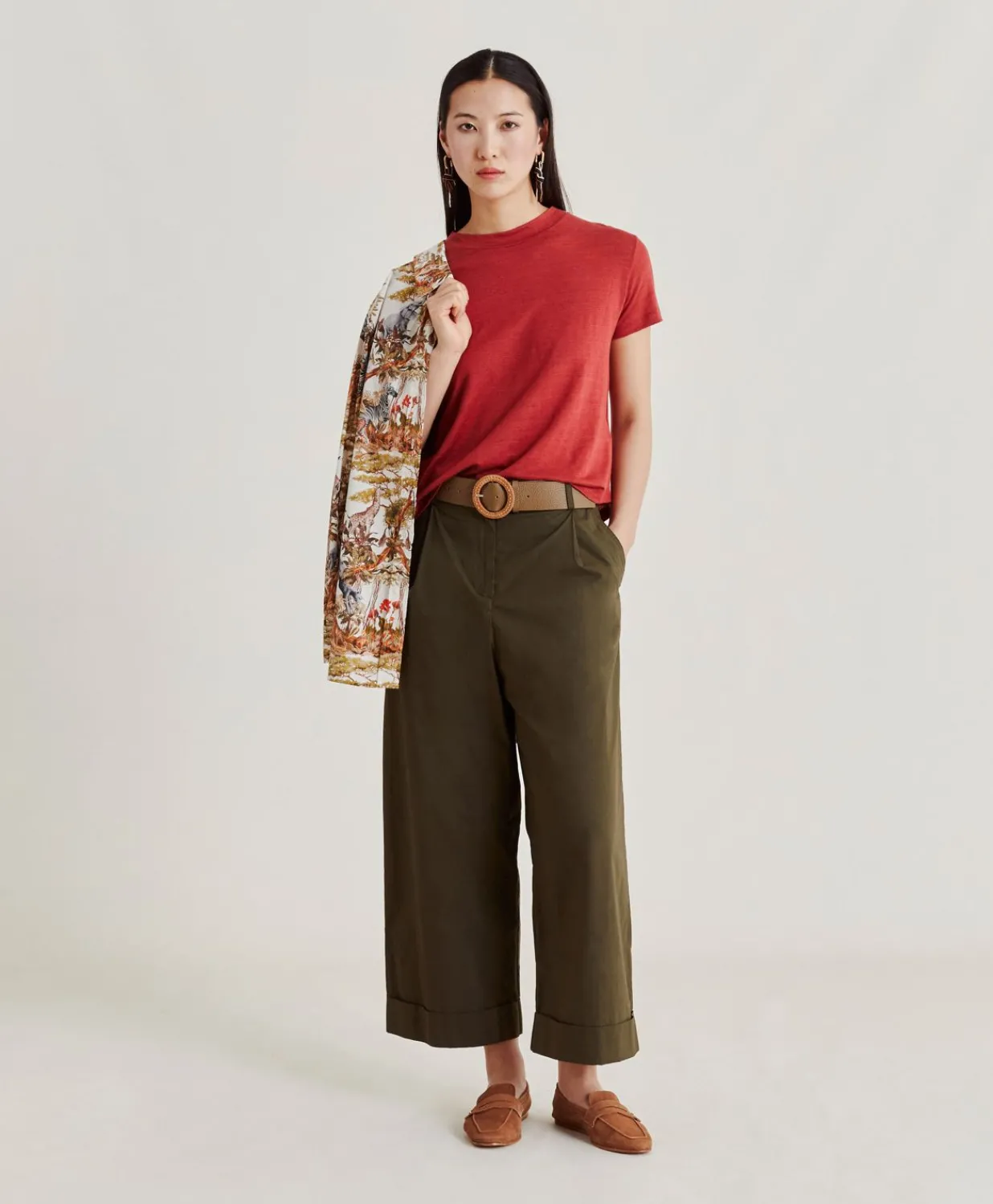 Clearance Tshirt Jersey En Lin Lottie - Amarante Femmes T-Shirts Et Hauts