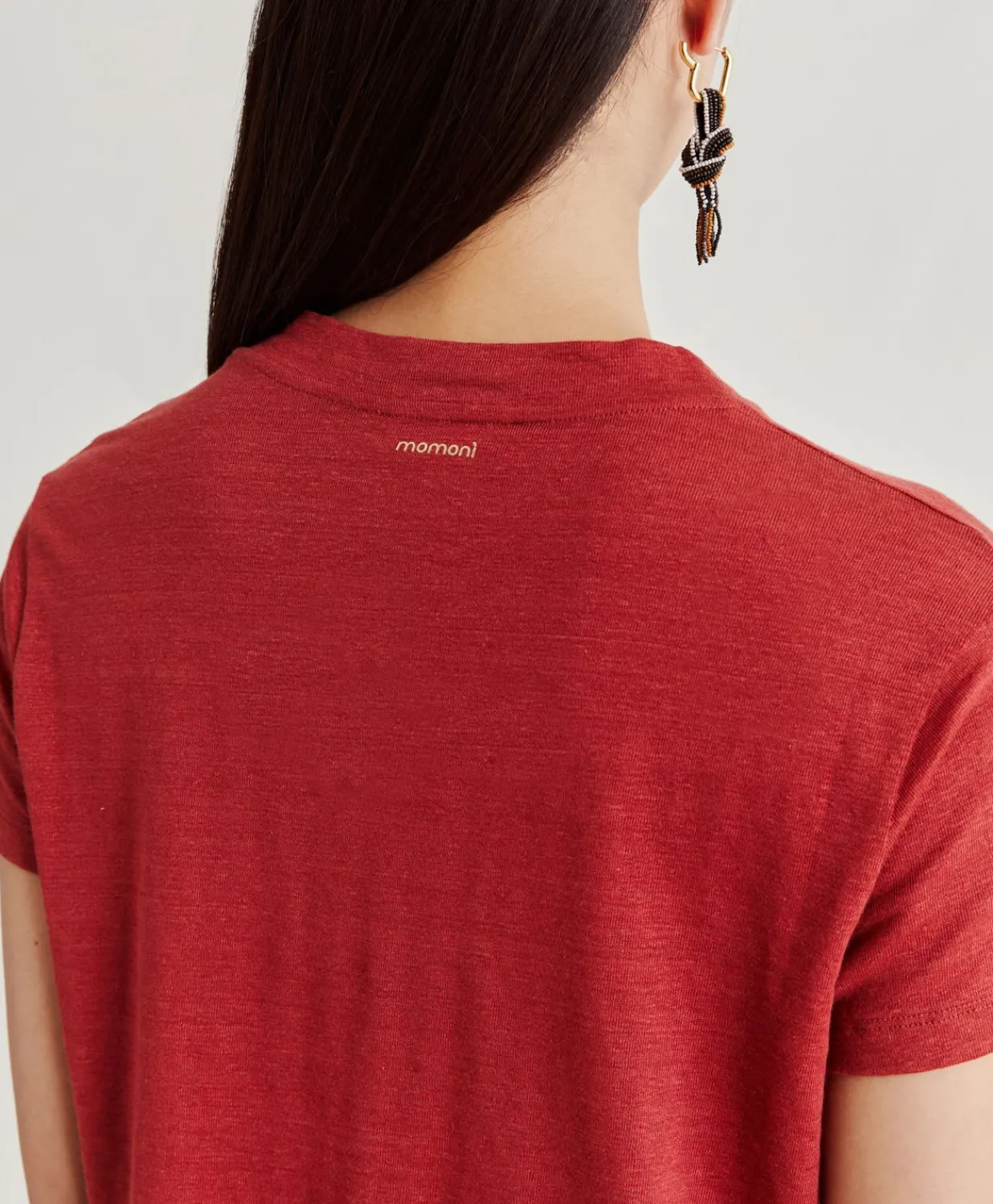 Clearance Tshirt Jersey En Lin Lottie - Amarante Femmes T-Shirts Et Hauts