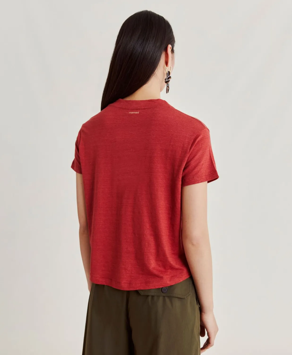 Clearance Tshirt Jersey En Lin Lottie - Amarante Femmes T-Shirts Et Hauts