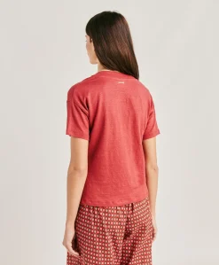 Discount Tshirt Nancy En Jersey De Lin - Amarante Femmes T-Shirts Et Hauts