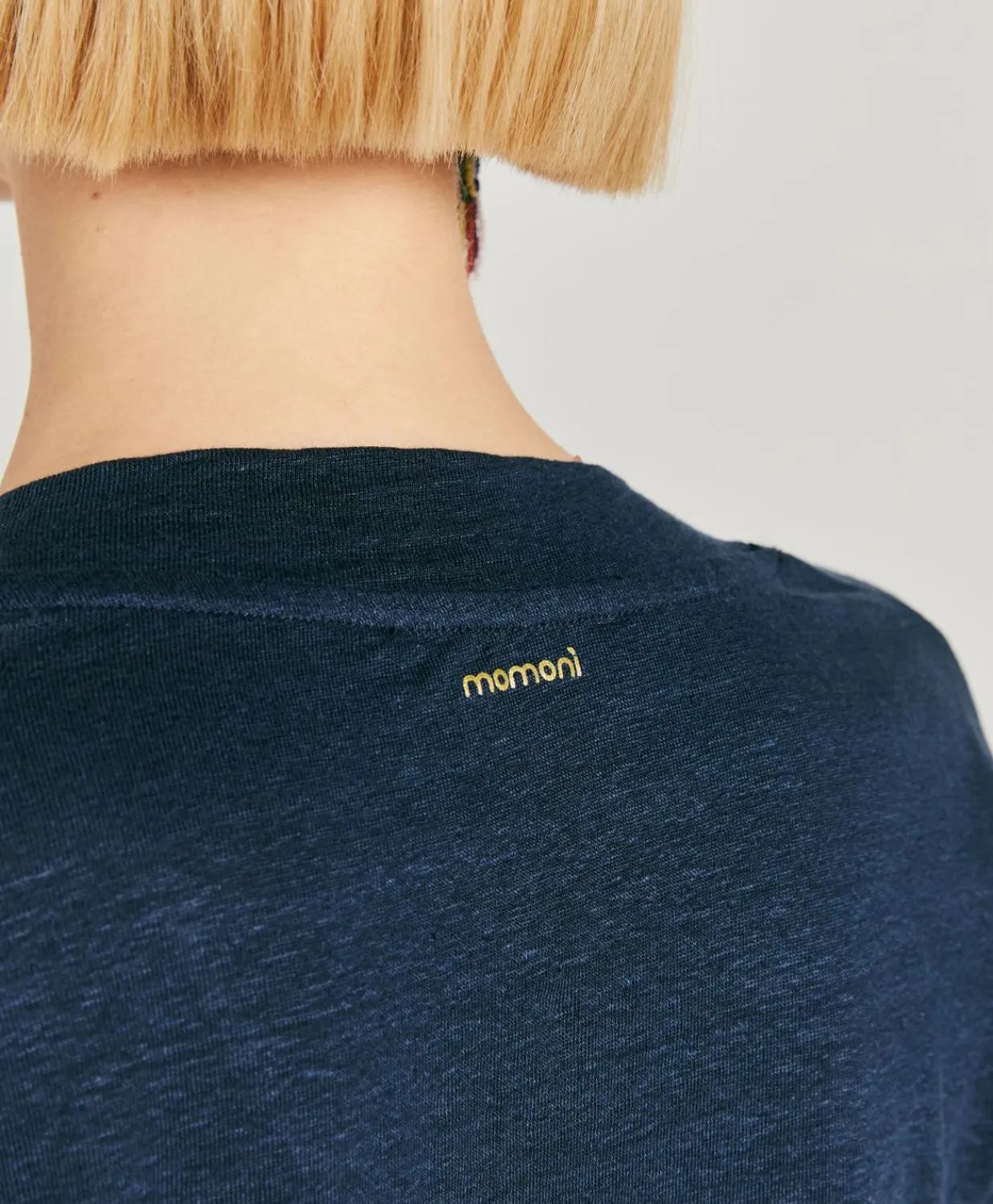 Sale T-Shirt Nancy En Jersey Lin - Bleu Nuit Femmes T-Shirts Et Hauts