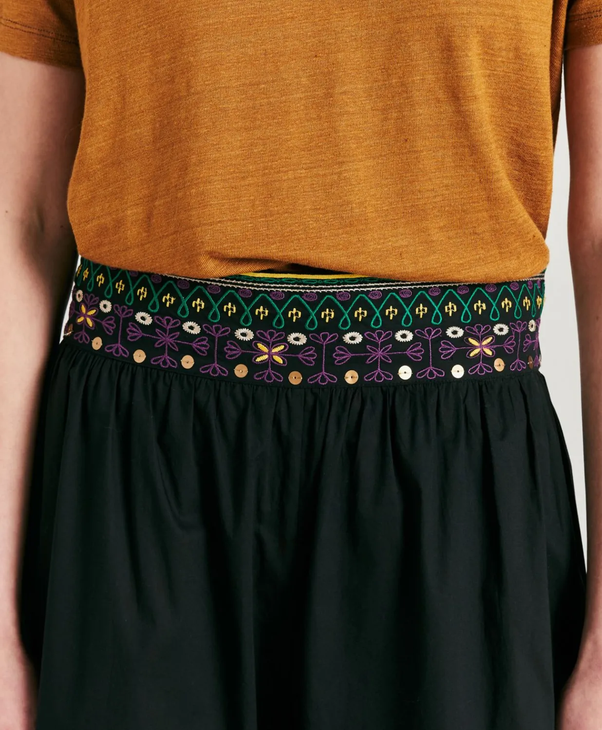 Online T-Shirt Nancy En Jersey Lin - Caramel Femmes T-Shirts Et Hauts