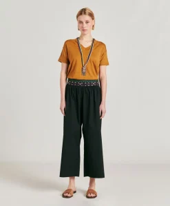 Online T-Shirt Nancy En Jersey Lin - Caramel Femmes T-Shirts Et Hauts