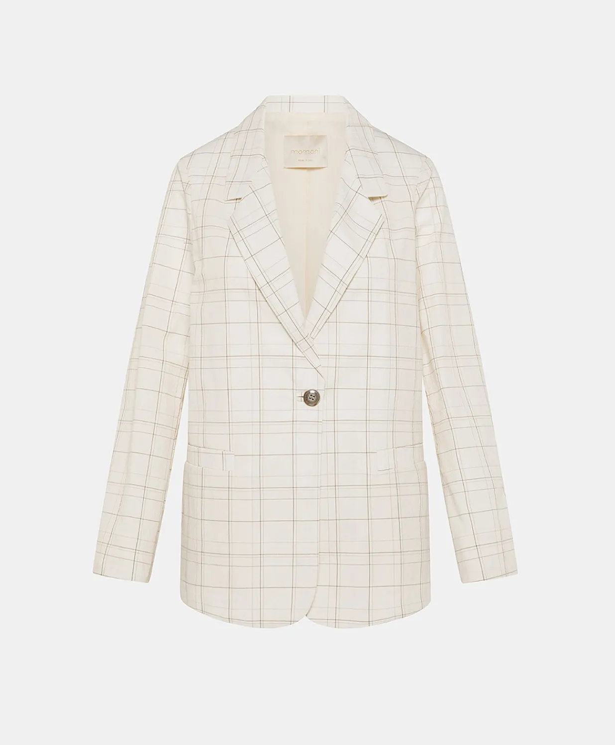 Veste Dayton Check Seersucker - Creme/Boue Femmes Costumes Et Costumes