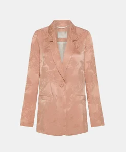 Sale Veste Dayton Cupro Jacquard - Rose Femmes Costumes Et Costumes